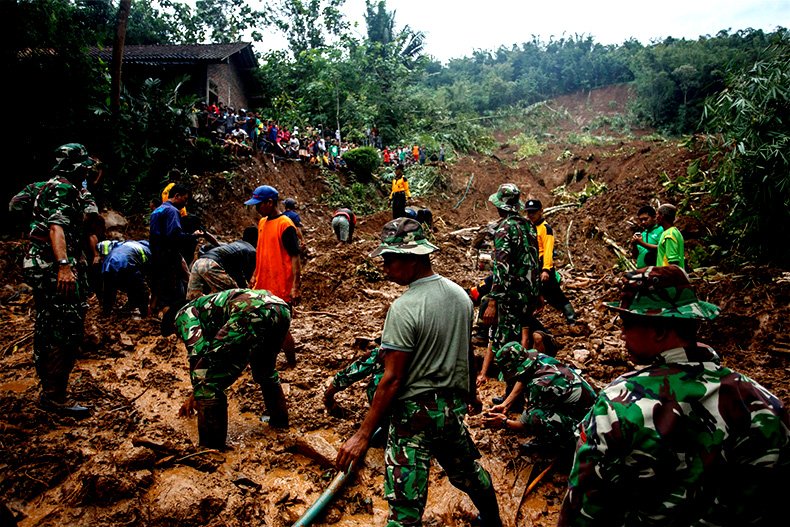 Flood-hit Indonesia's Java island 10 dead and 2 missing