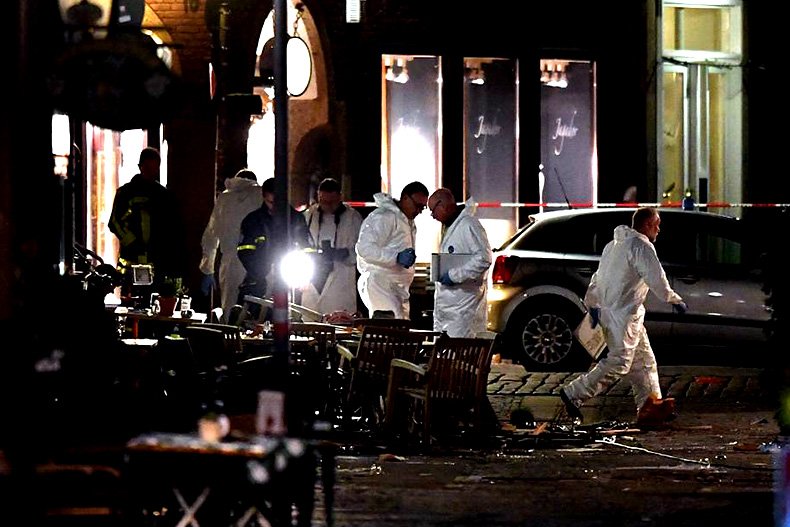 Two killed and 68 injured after a car strikes crowds at a German Christmas market